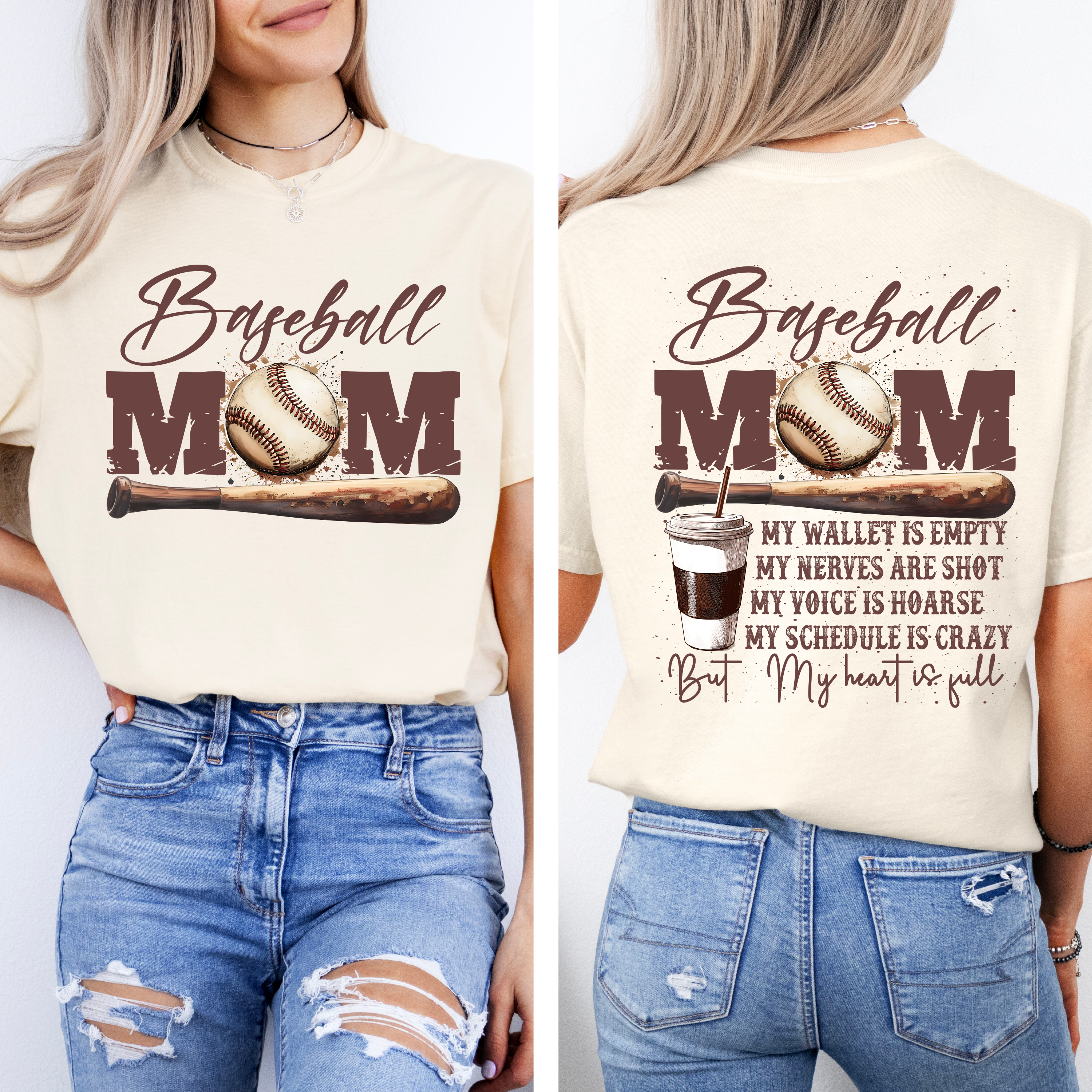 Baseball Mom Front and Back