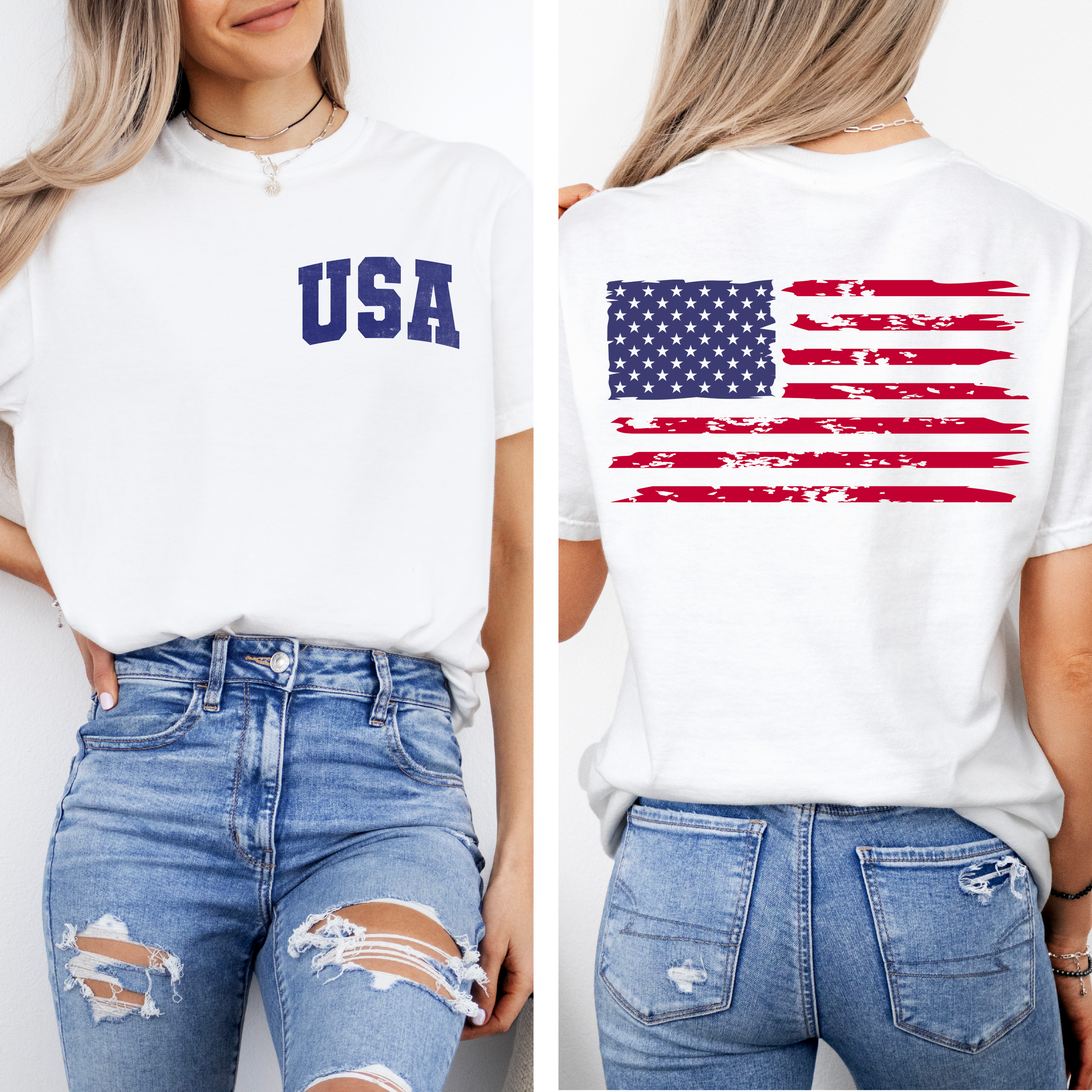 USA Distressed Flag