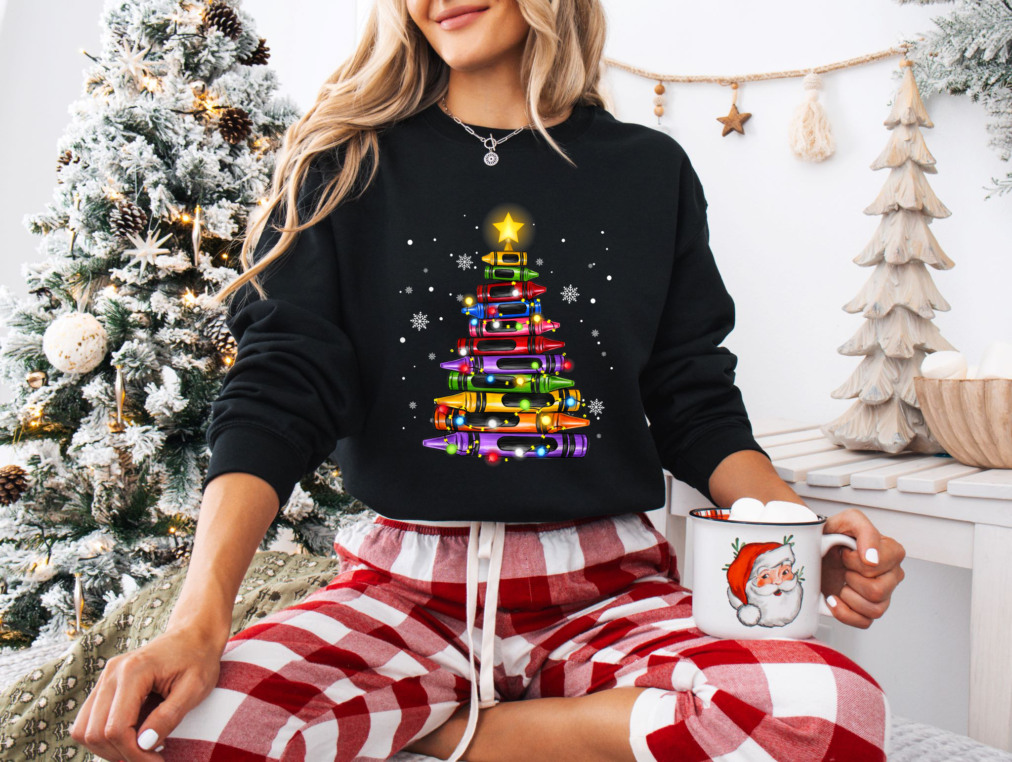 Crayon Christmas Tree
