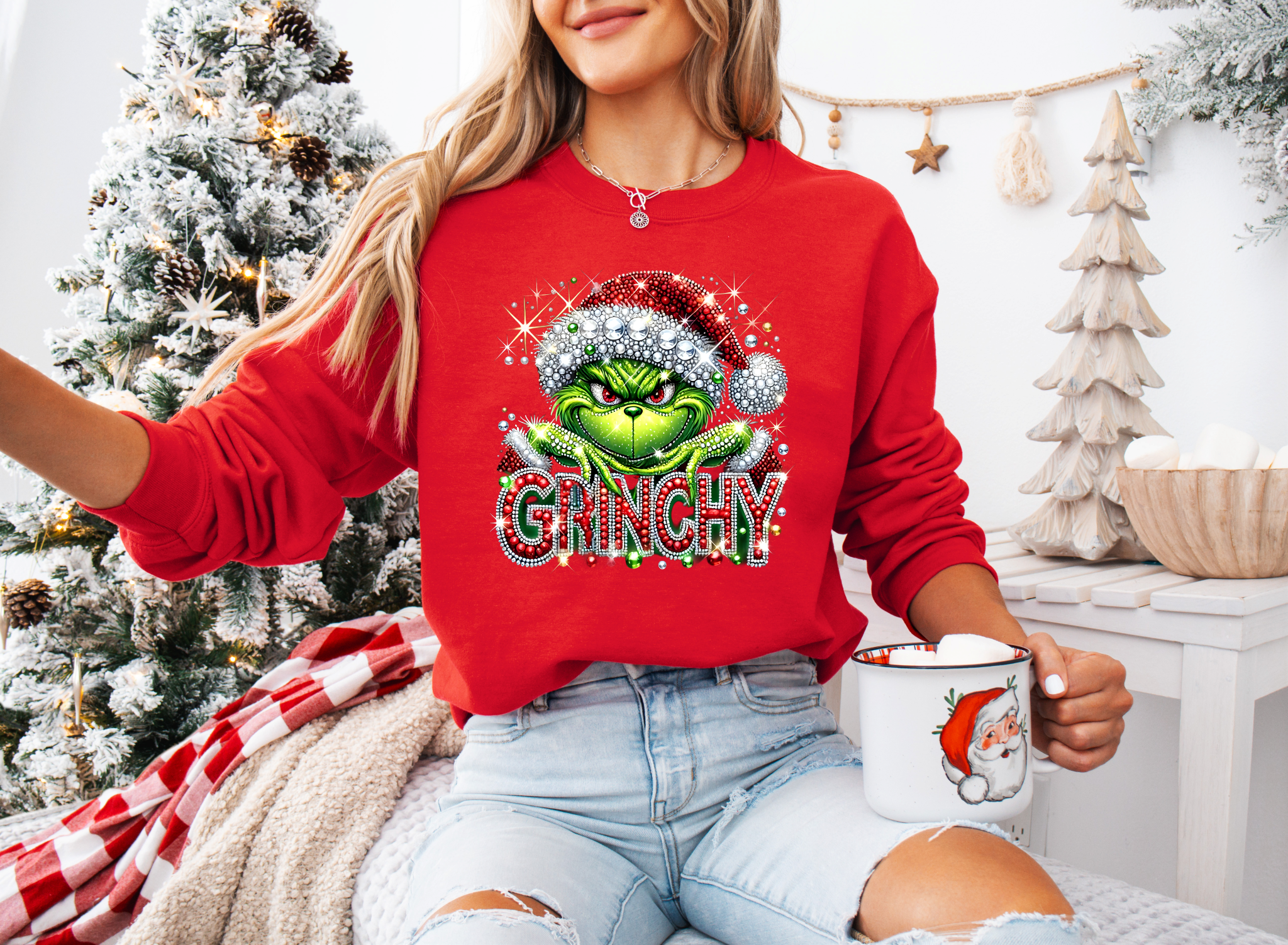 Faux Sparkle Grinchy