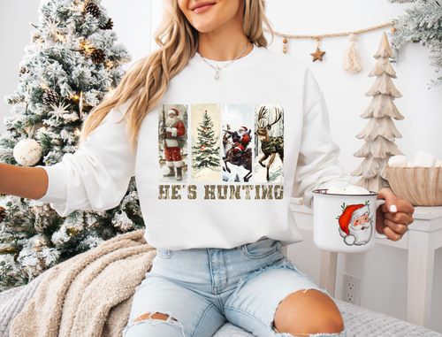 Load image 1 in gallery view. Christmas He's Hunting