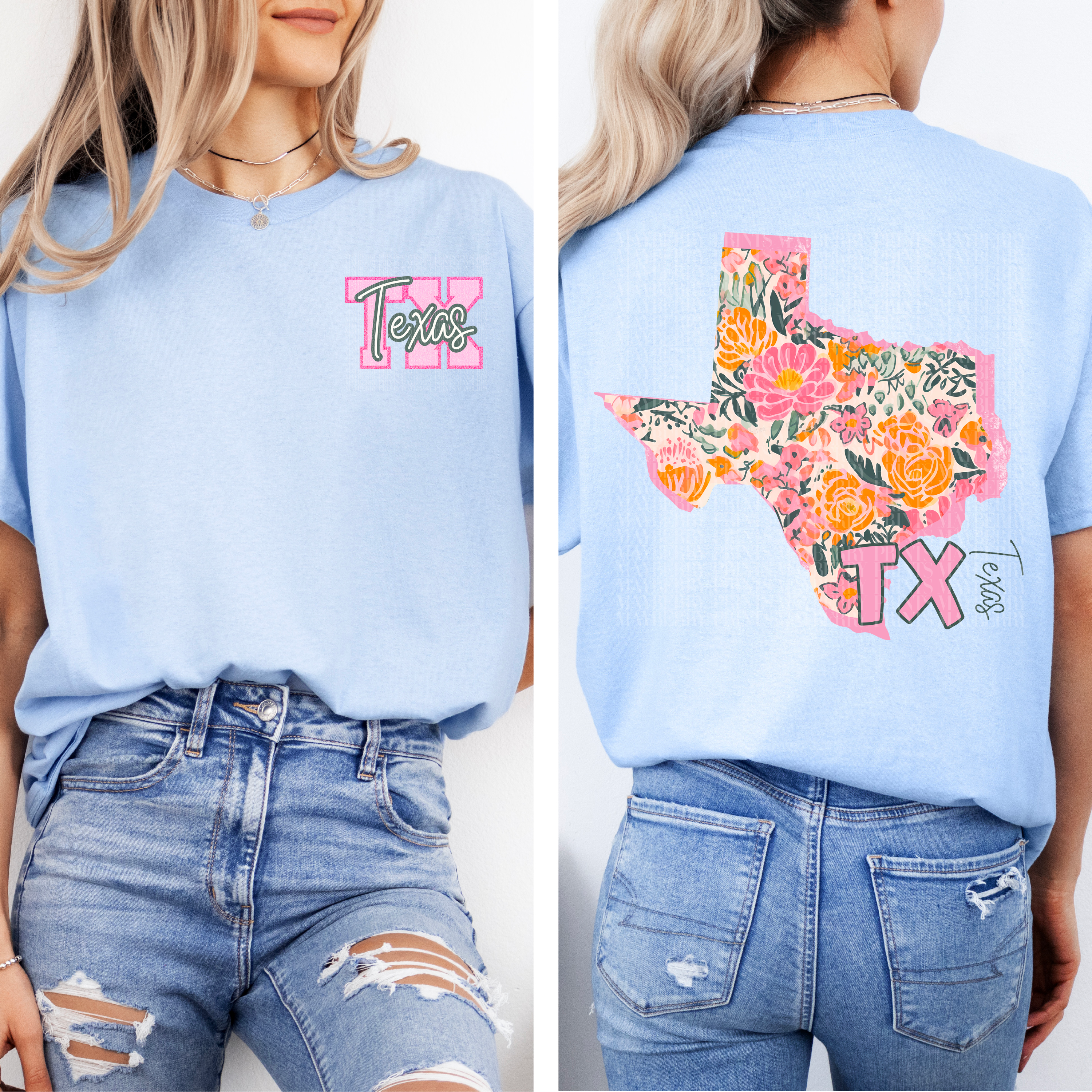 Pink Floral Texas