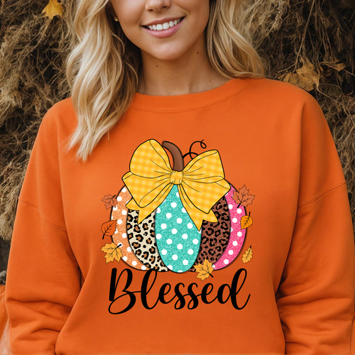 Load image 1 in gallery view. Blessed Glitter Pumpkin
