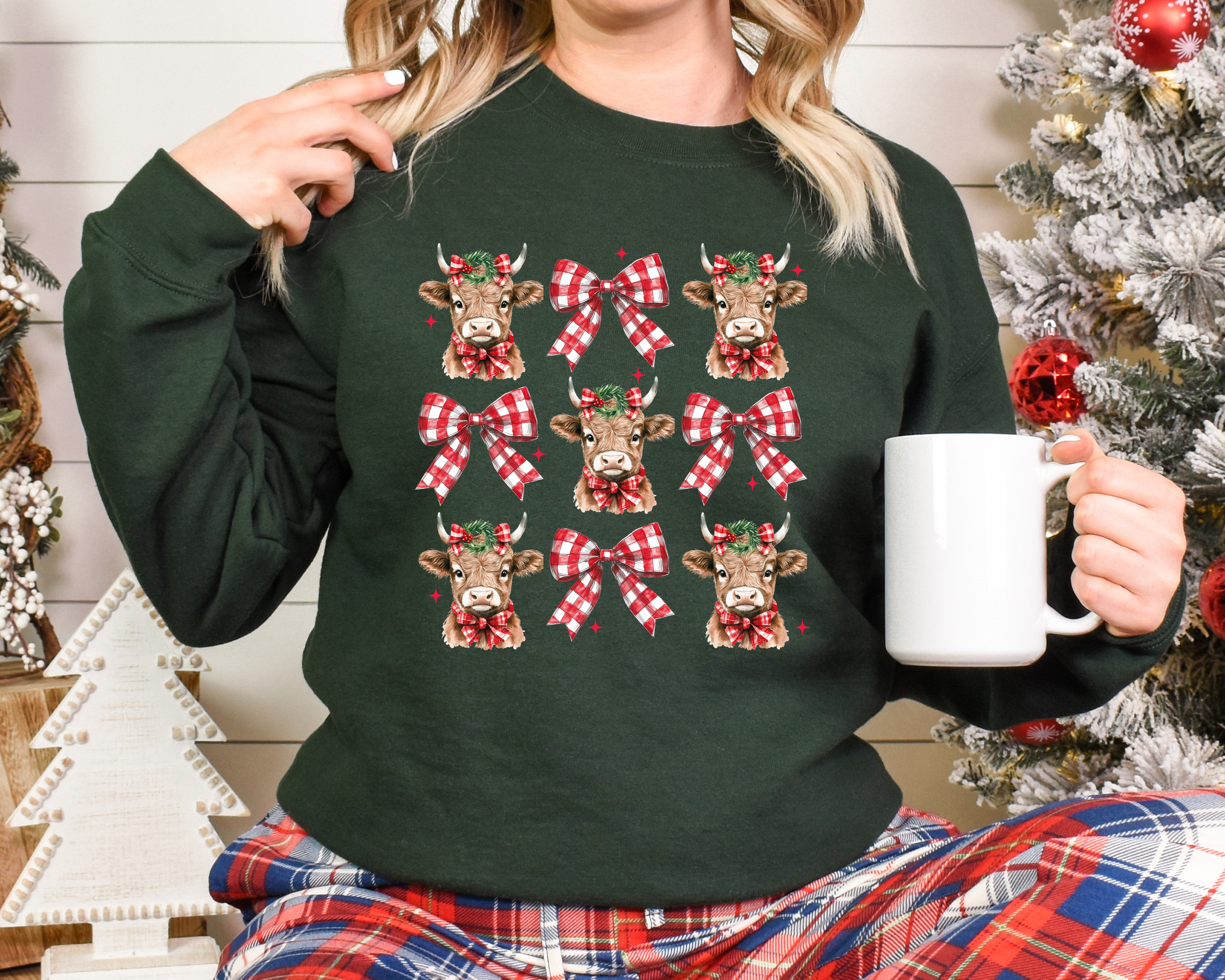 Highland Christmas Cows and Bows