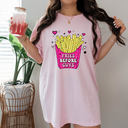 Load image 1 in gallery view. Fries Before Guys Faux Sparkle