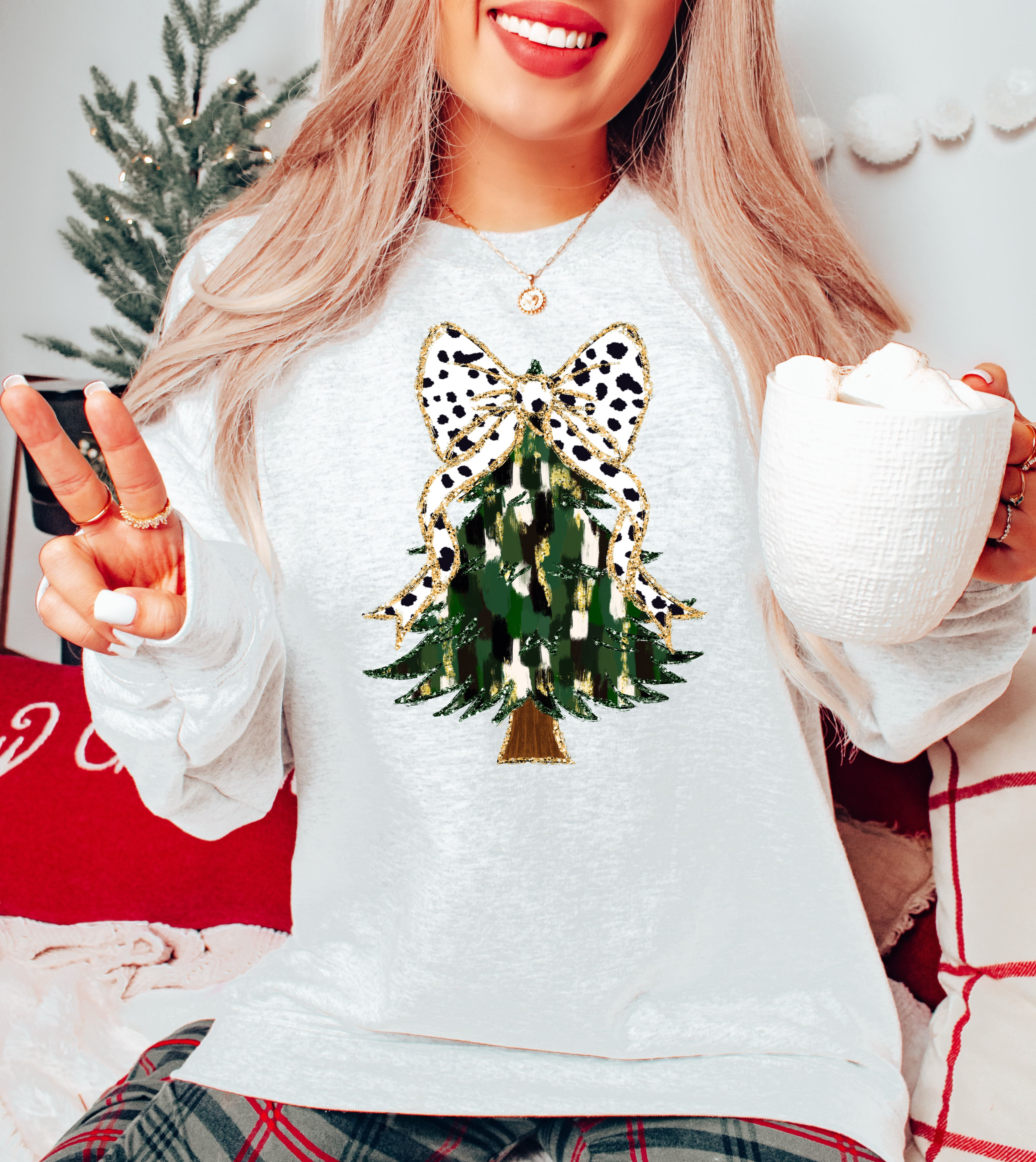 Glitter Leopard Christmas Tree