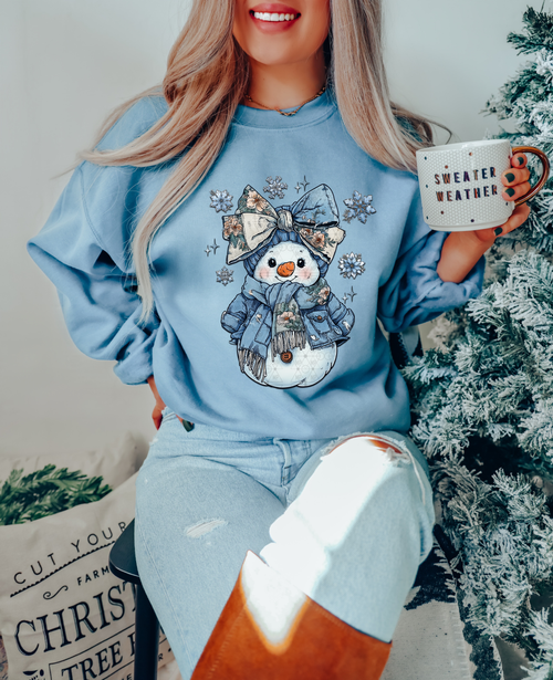 Load image 1 in gallery view. Cute Preppy Snowman