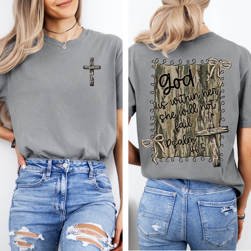 Load image 1 in gallery view. Camo God Is Within Her