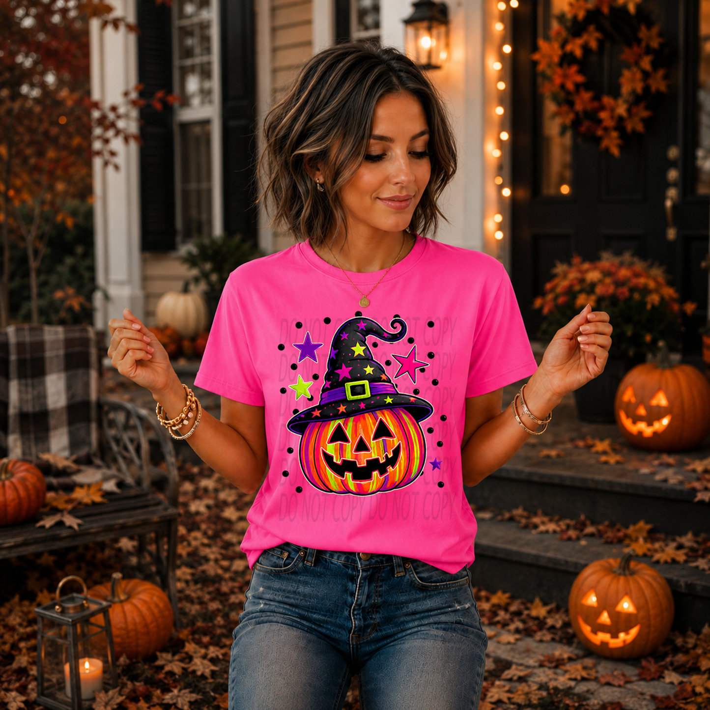 Cute Witch Jack-O-Lantern