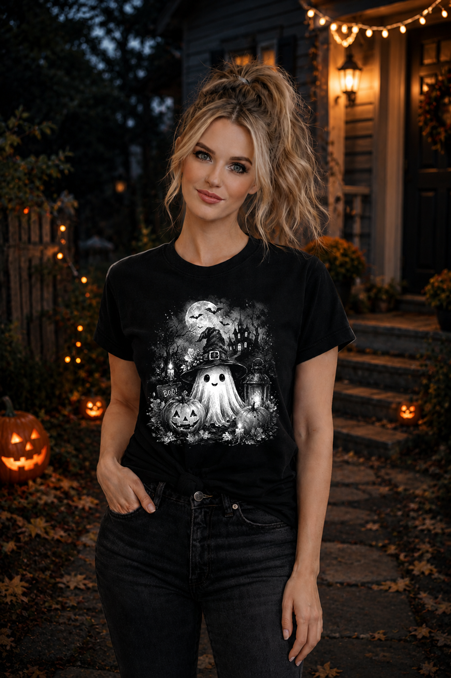 Half-Tone Cute Ghost