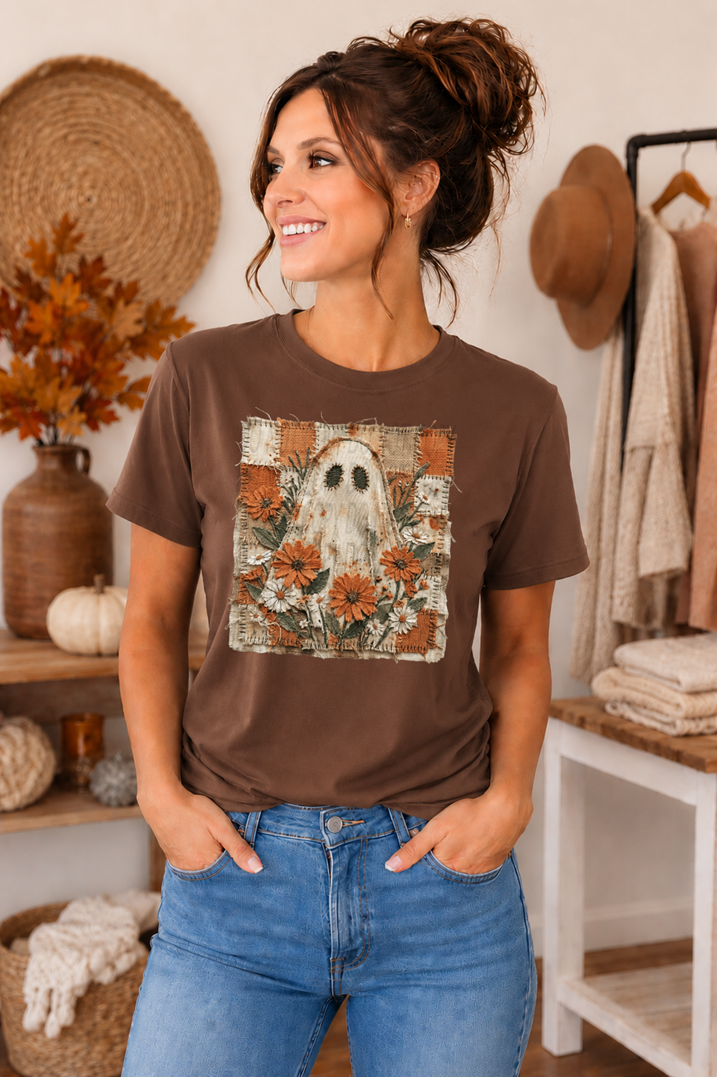 Patchwork Fall Ghost