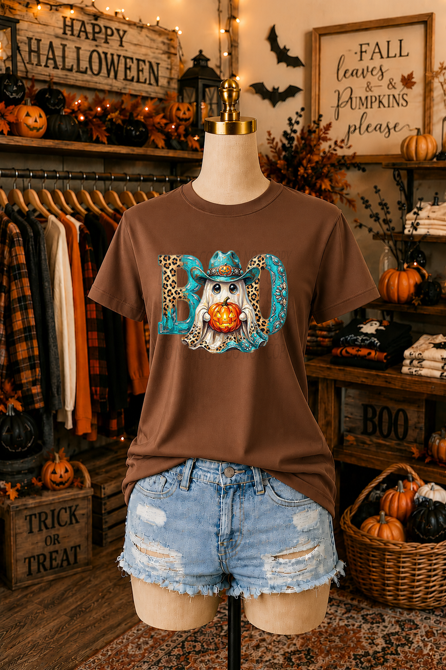 Cute Boo Cowboy Ghost