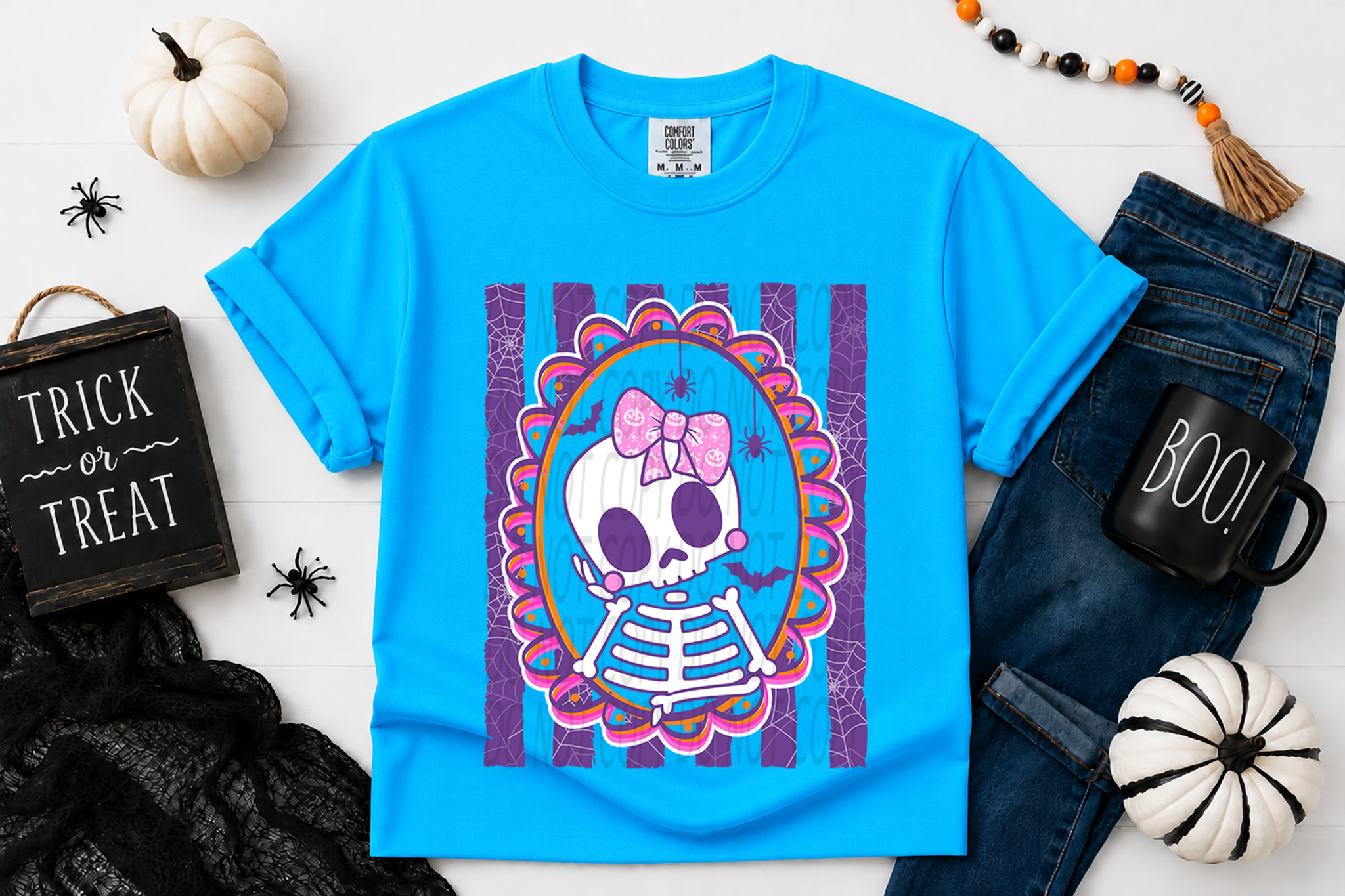 Cute Doodle Halloween Stripes