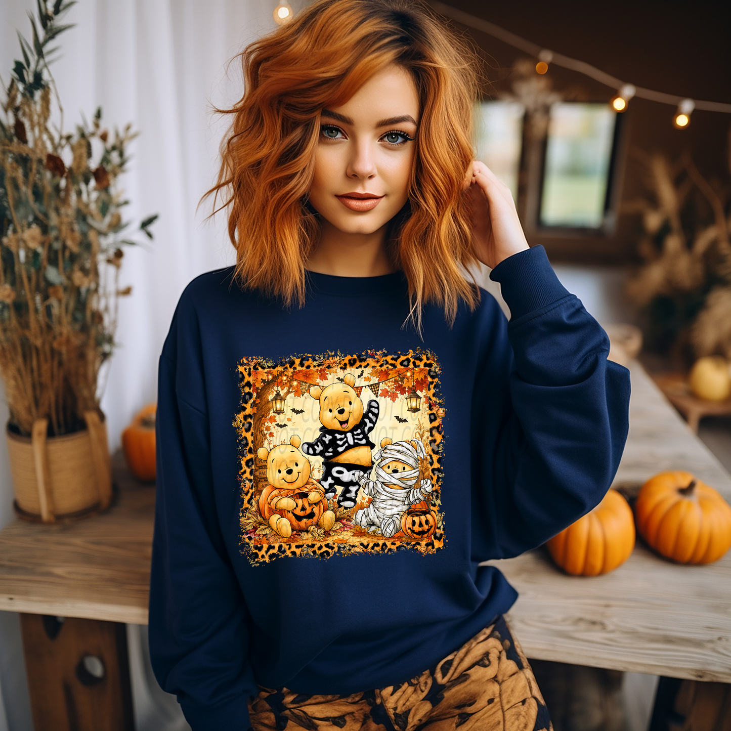 Leopard Frame Pooh Crew