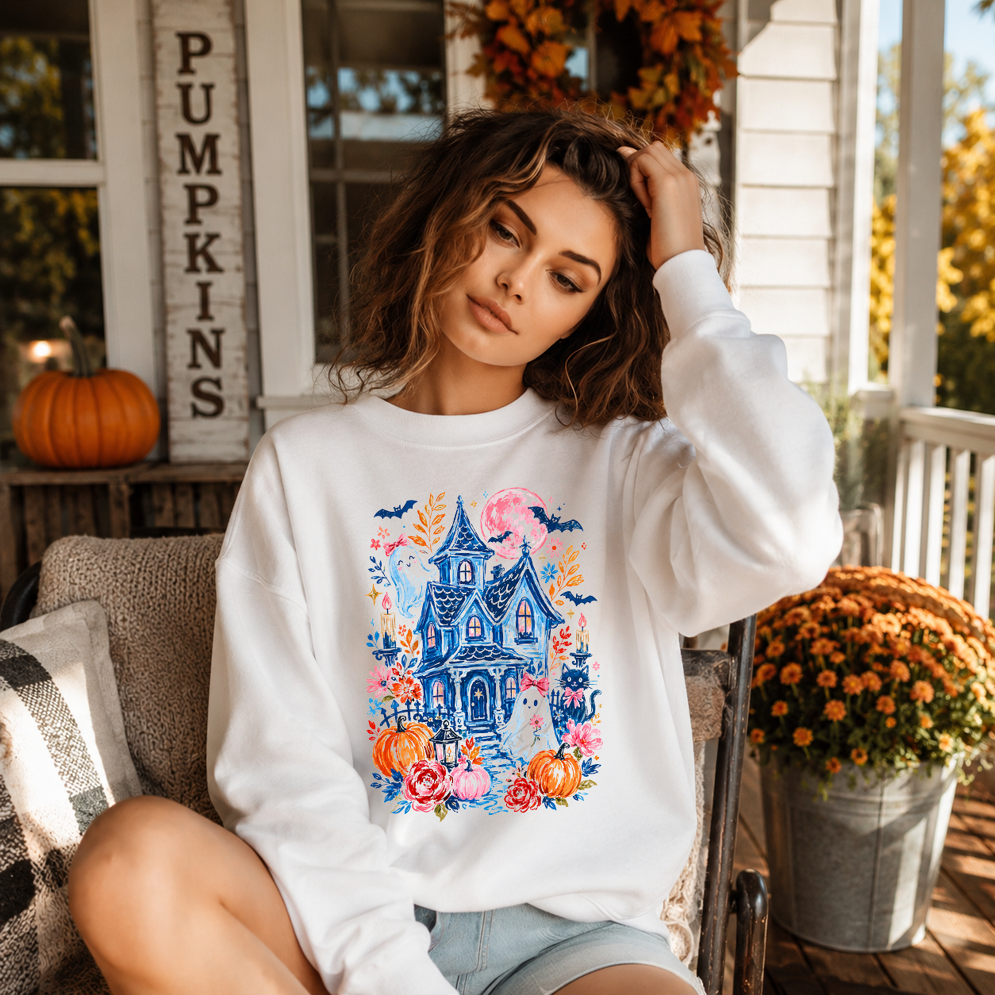 Bright Boho Haunted House