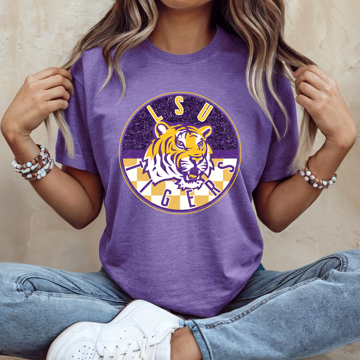 Tigers Checkered Circle