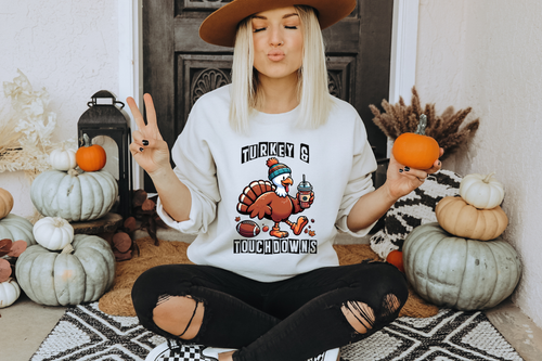 Load image 1 in gallery view. Turkey and Touchdowns
