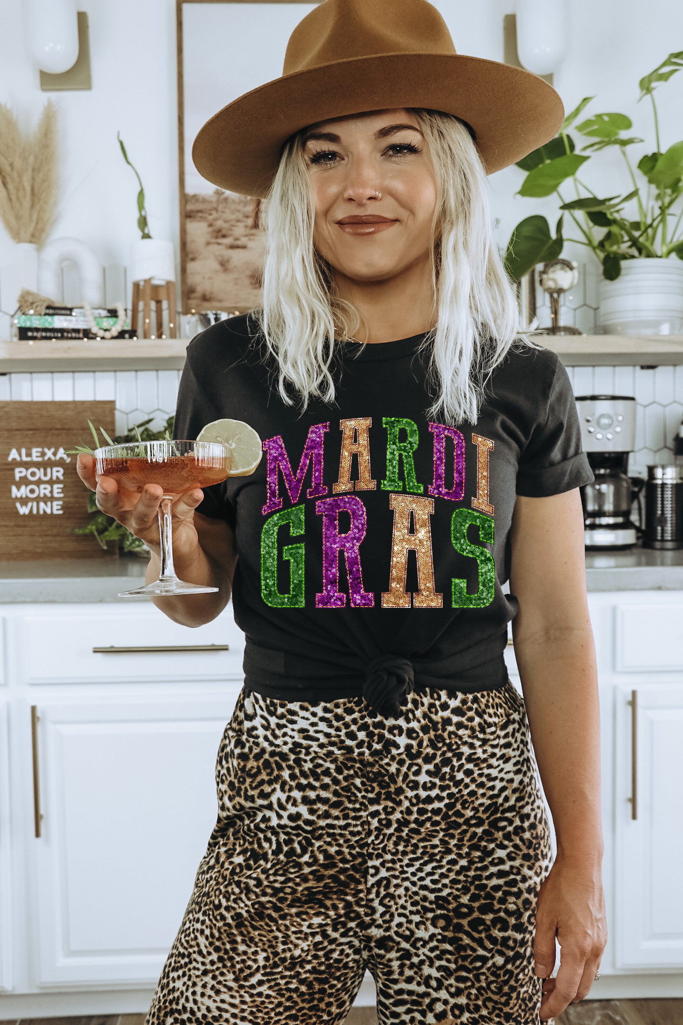 Mardi Gras Faux Sequin