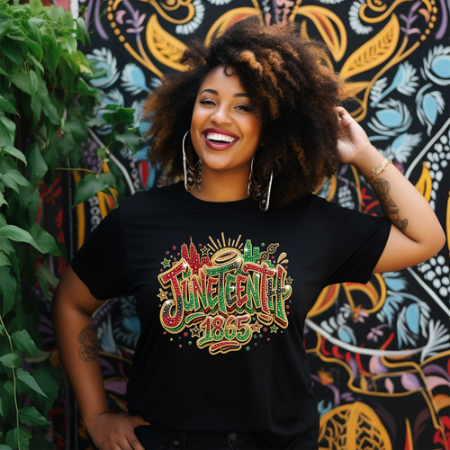 Load image 1 in gallery view. Rhinestone Juneteenth
