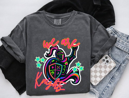 Load image 1 in gallery view. Neon We Are Knights