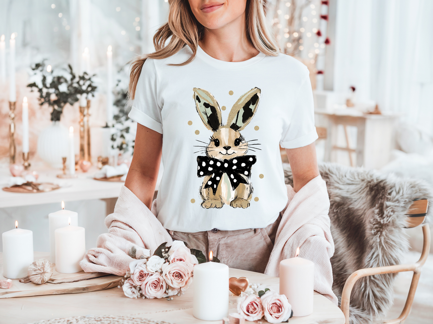 Camo Bunny Black Bow