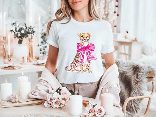 Load image 1 in gallery view. Cheetah Bow Cat