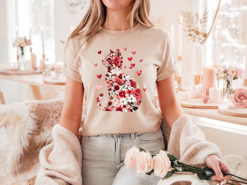 Load image 1 in gallery view. Floral Cat