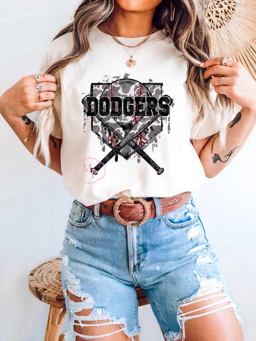 Load image 1 in gallery view. Dodgers Camo Drip
