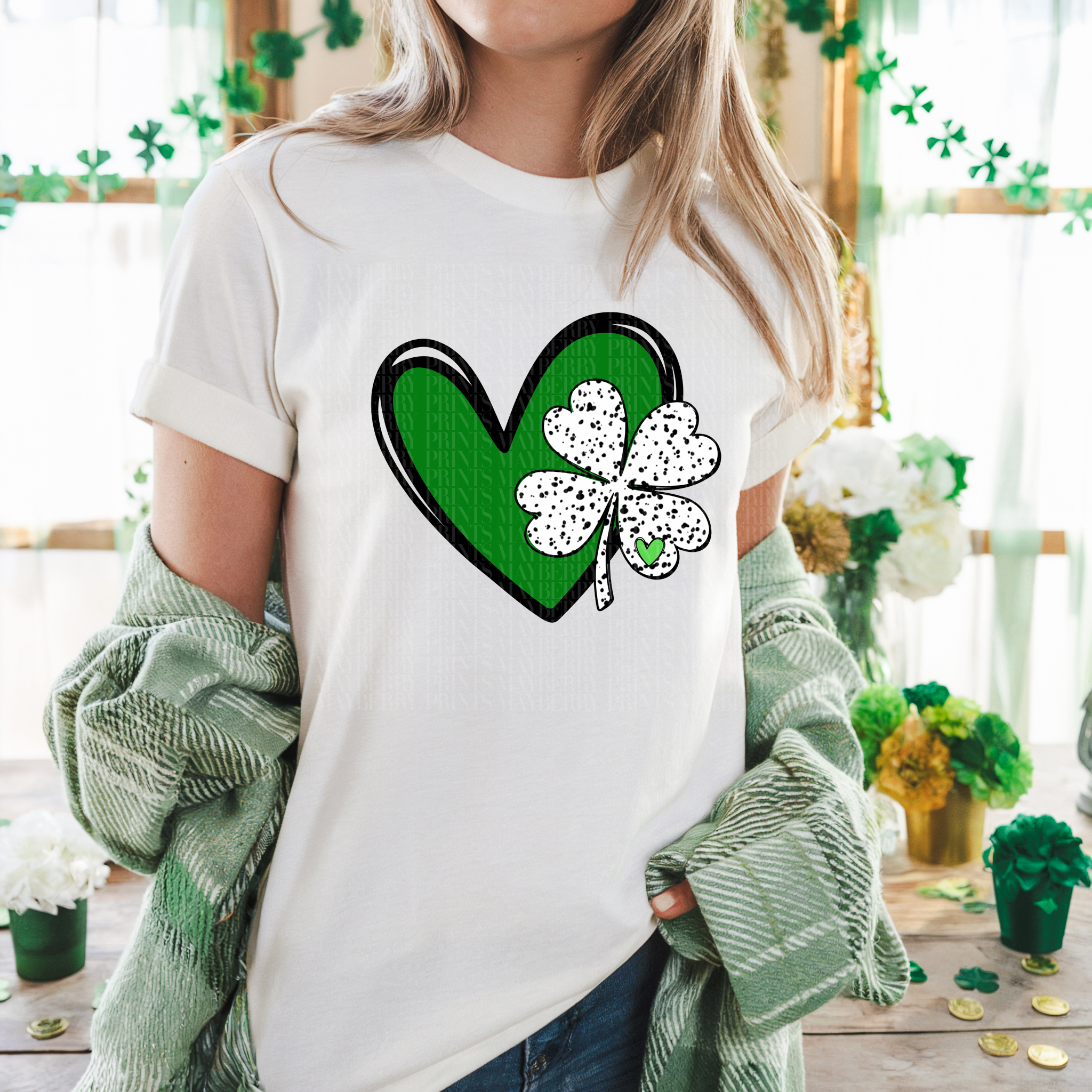 Green Heart and Clover