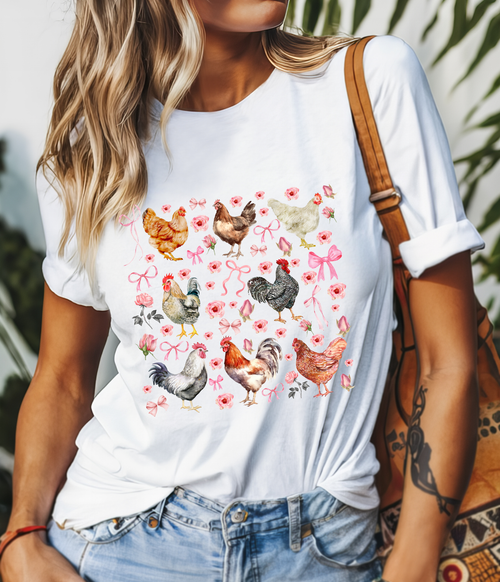 Load image 1 in gallery view. Chickens and Bows