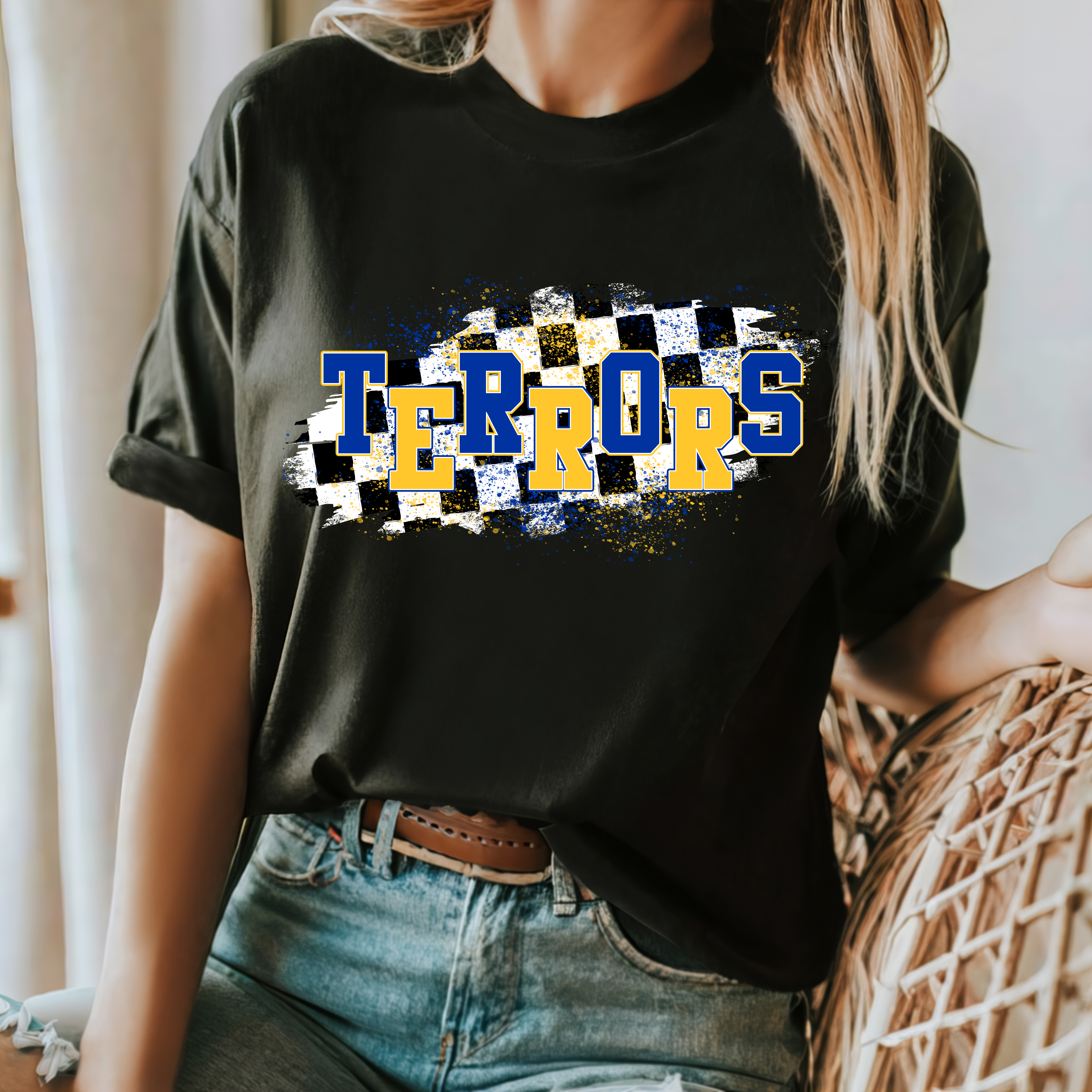 Distressed Checkered Terrors