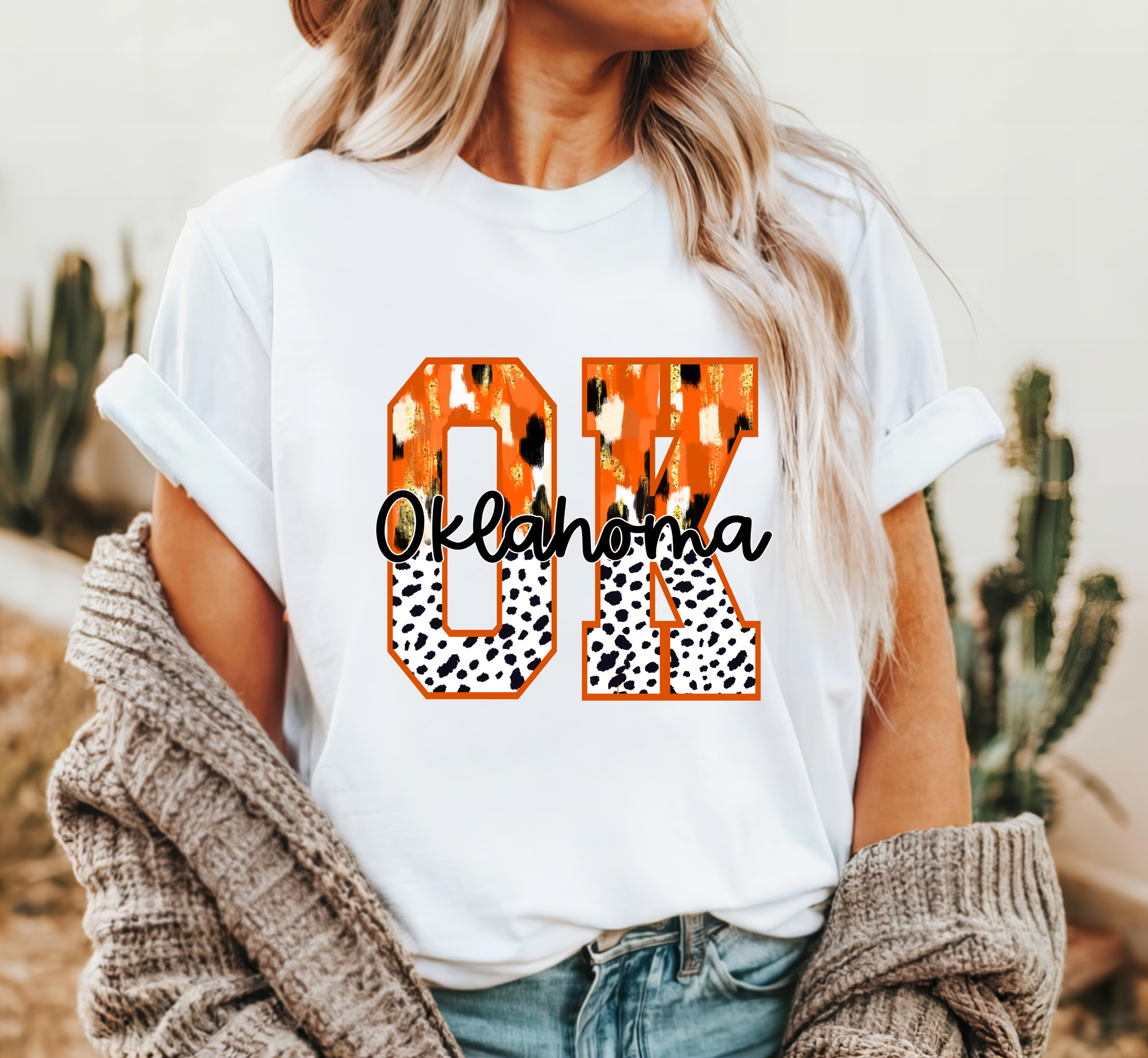 Brushstroke Oklahoma Orange