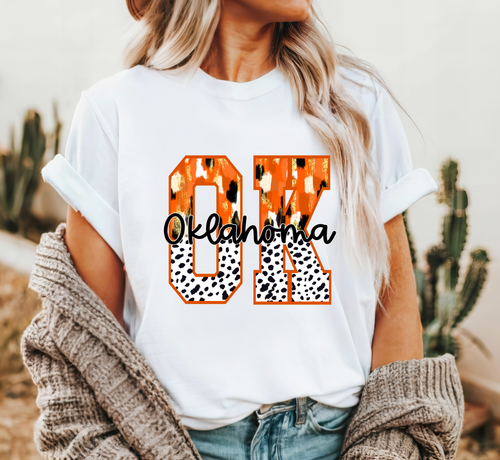 Load image 1 in gallery view. Brushstroke Oklahoma Orange