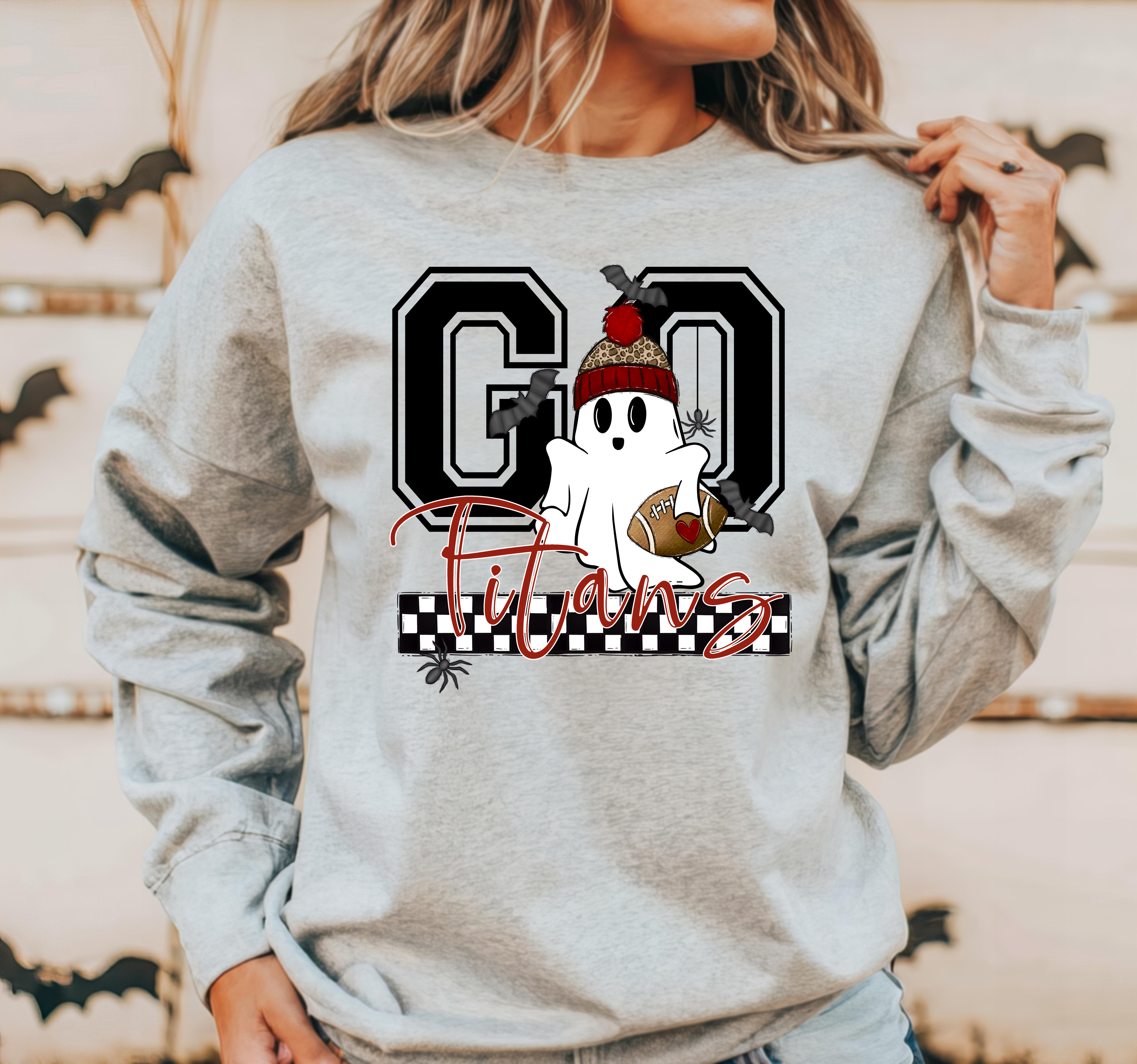 Go Titans Ghost - Maroon