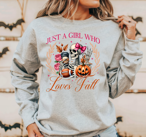Load image 1 in gallery view. Just A Girl Who Loves Fall