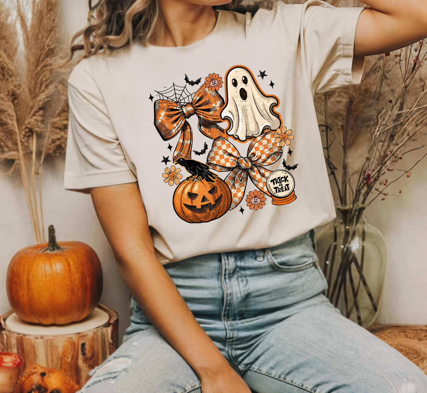 Boho Halloween Ghost Trick or Treat