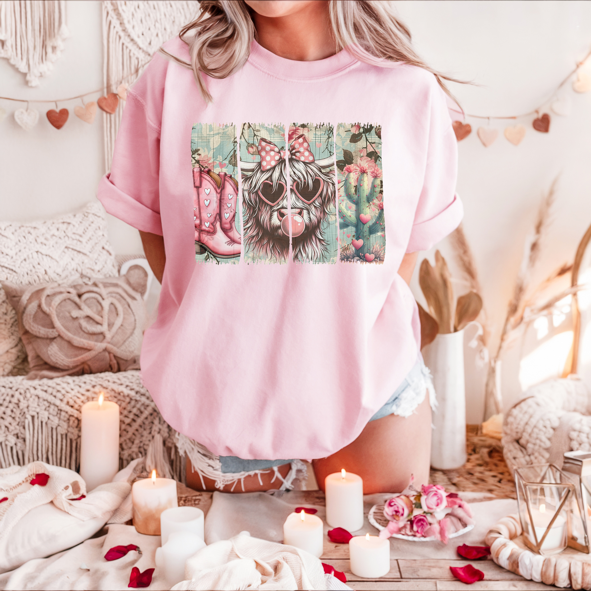 Distressed Highland Valentines