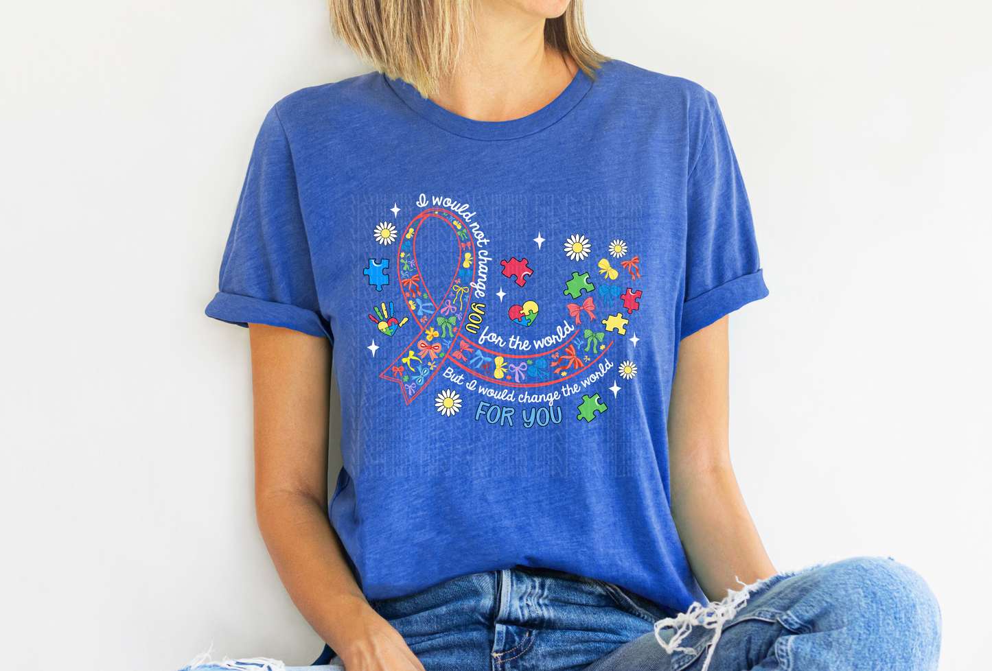 Autism Ribbon White