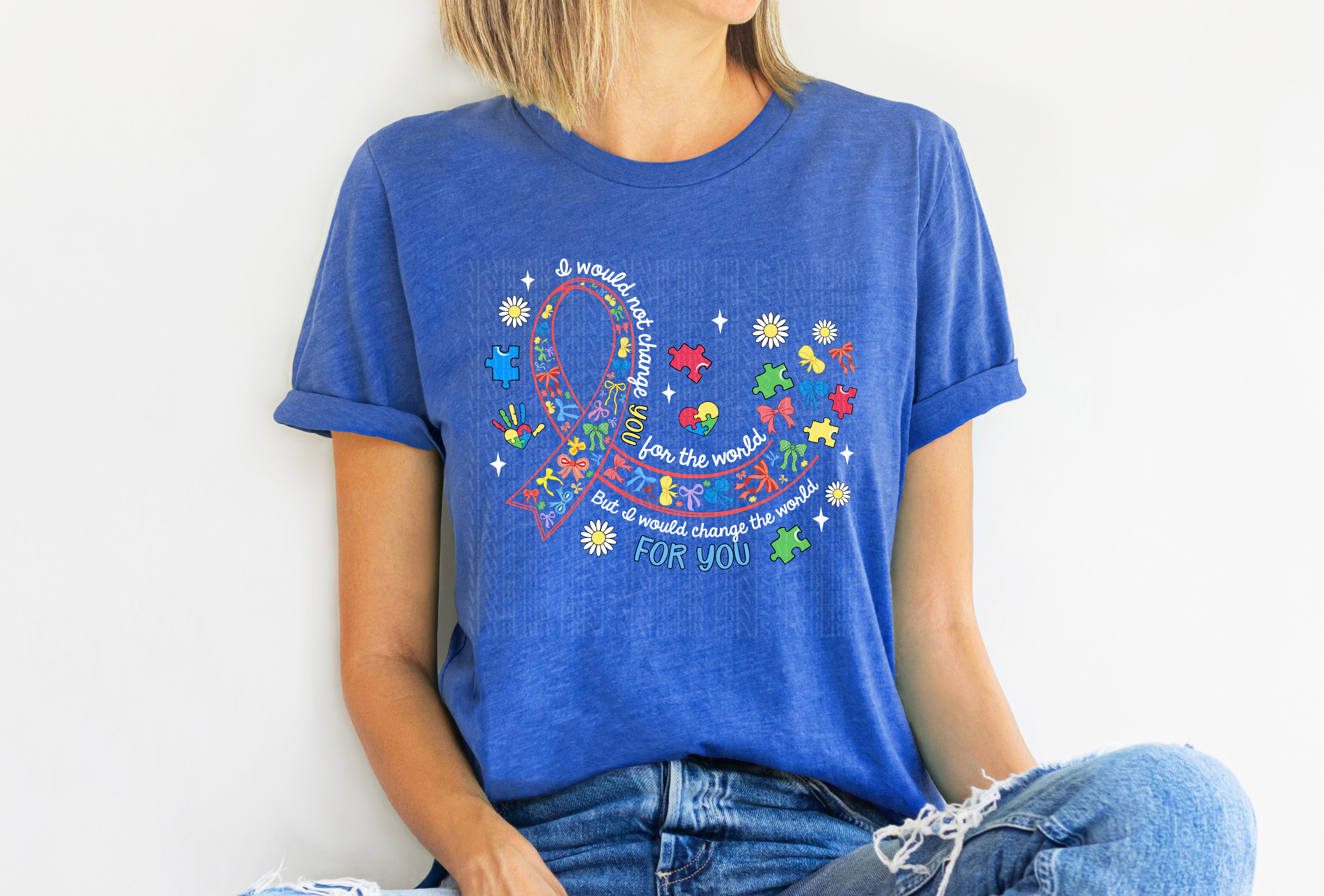 Autism Ribbon White