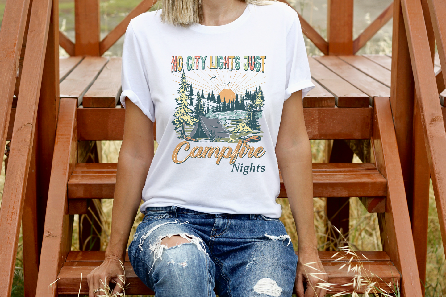 No City Lights Just Campfire Lights
