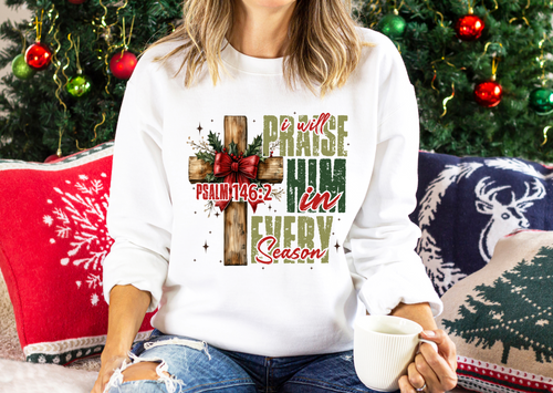 Load image 1 in gallery view. Christmas In Every Season I Will Praise Him