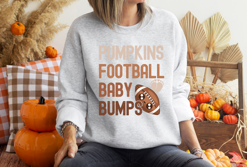 Load image 1 in gallery view. Pumpkins Football Baby Bump