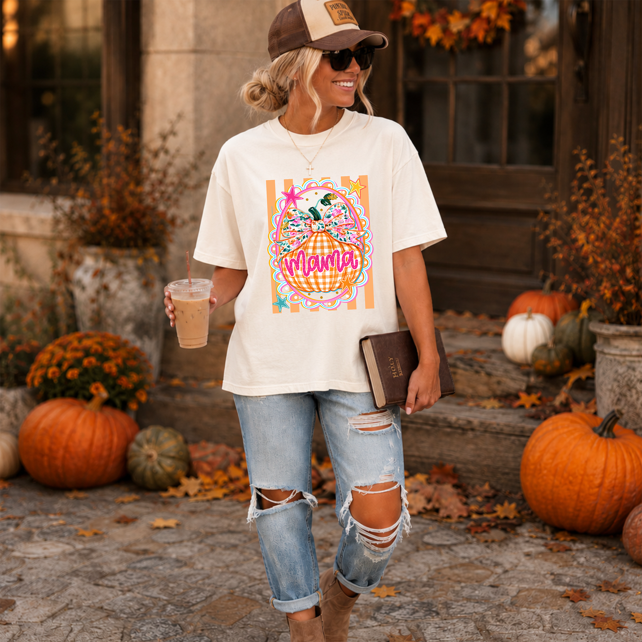 Plaid and Stripe Fall Mamas