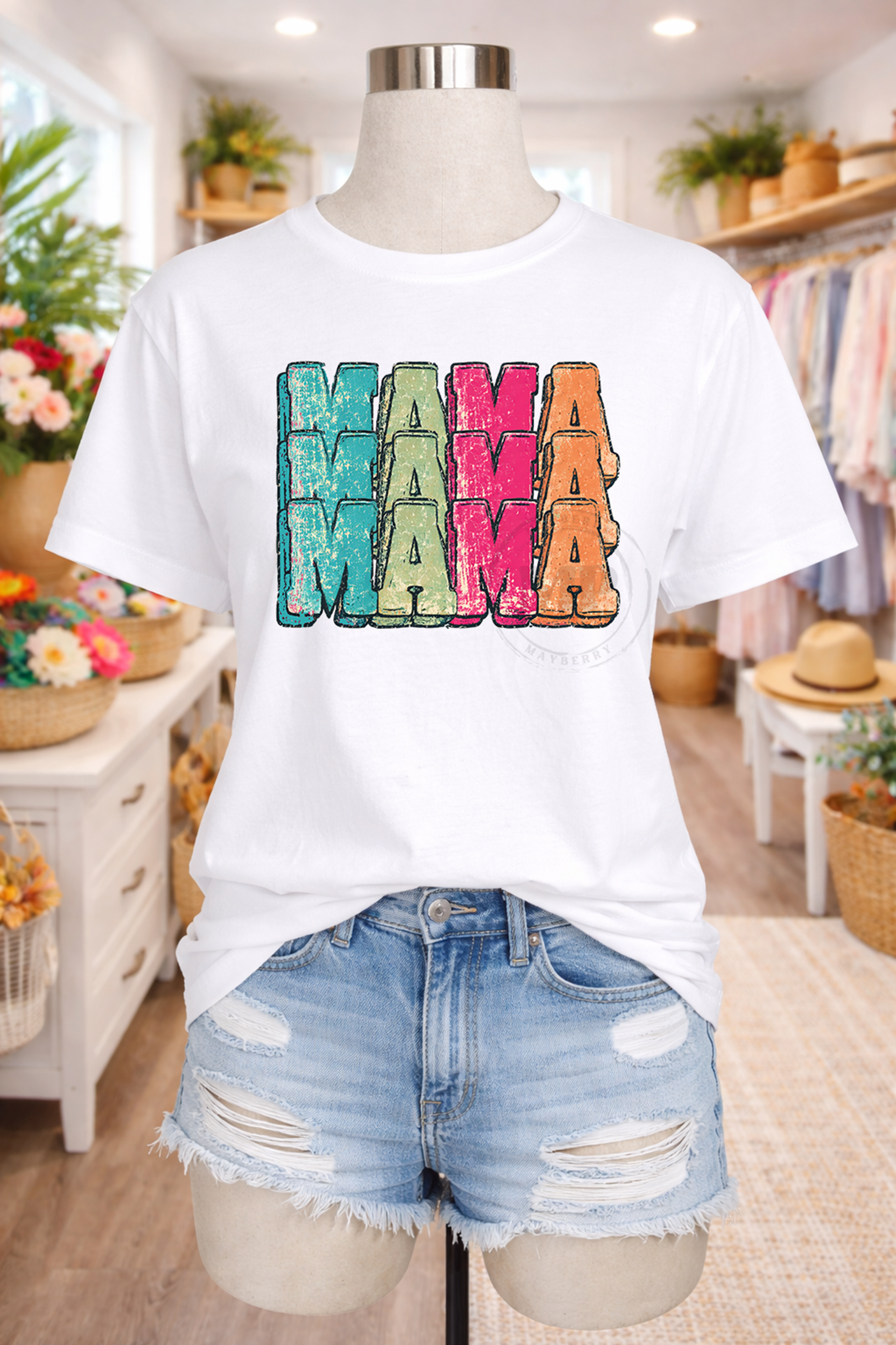 Mama Echo Distressesd