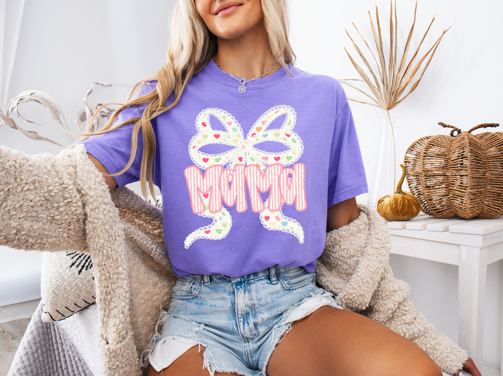 Preppy Spring Mama Bow