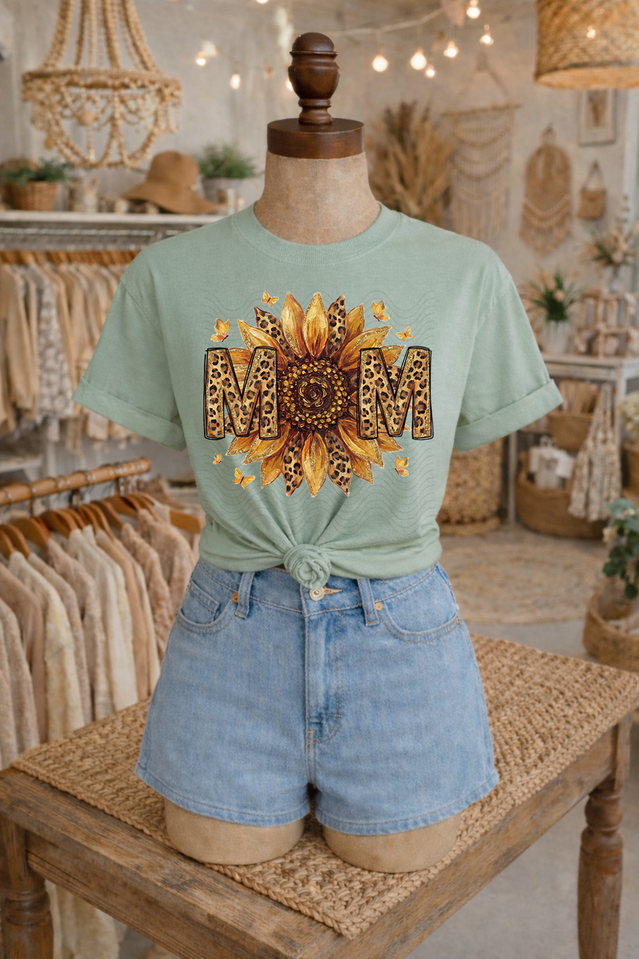 Leopard Mom Sunflower