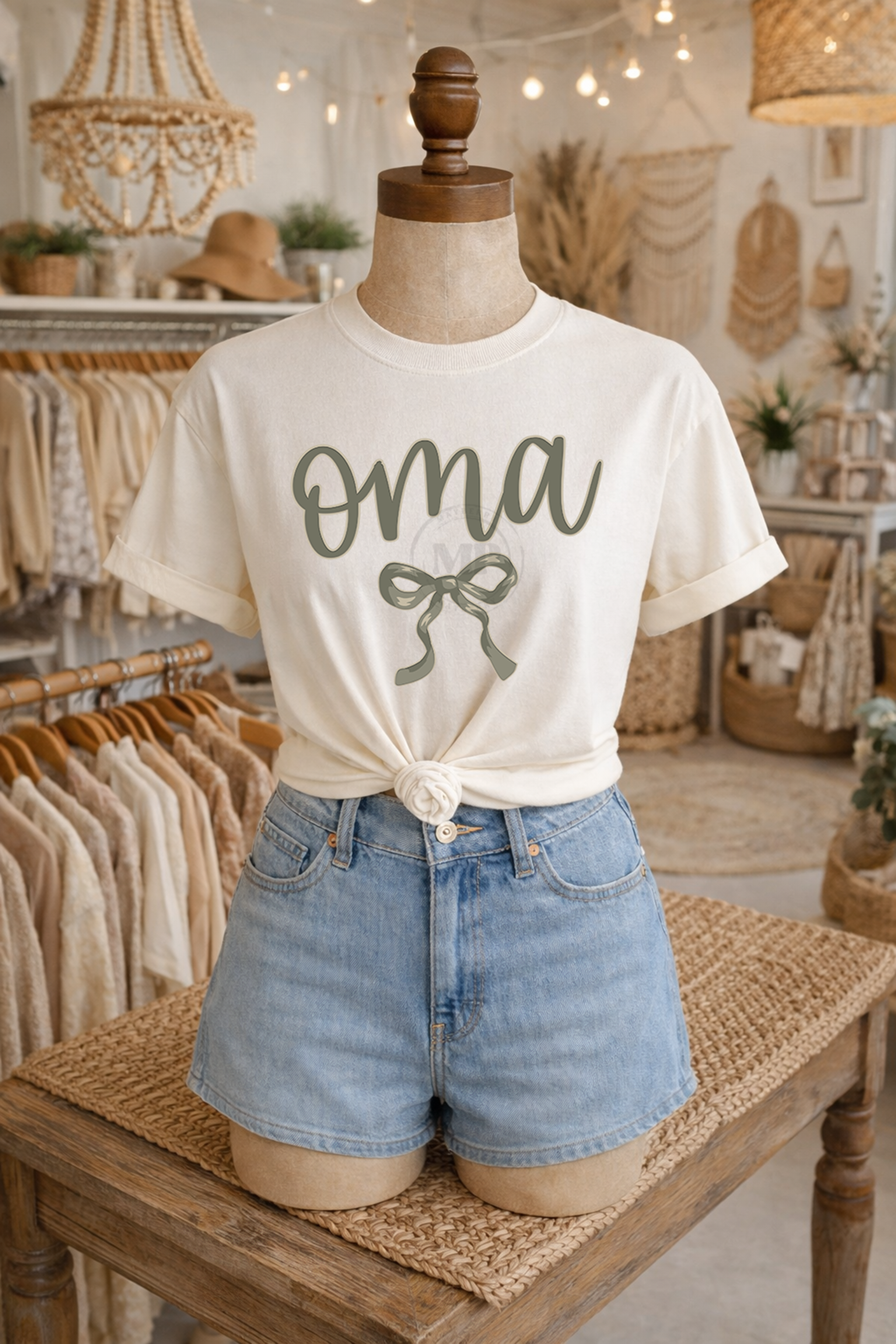 Oma with Bow