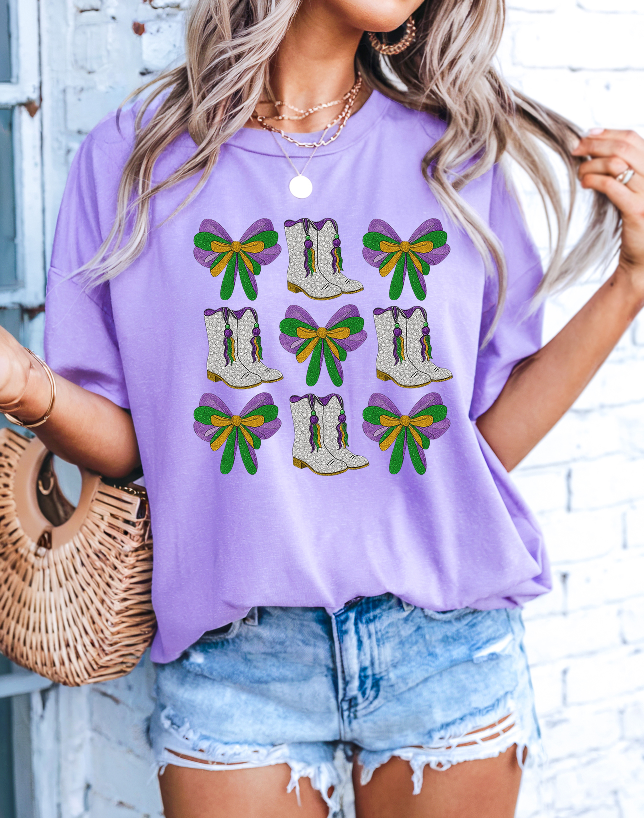 Mardi Gras Bows and Boots