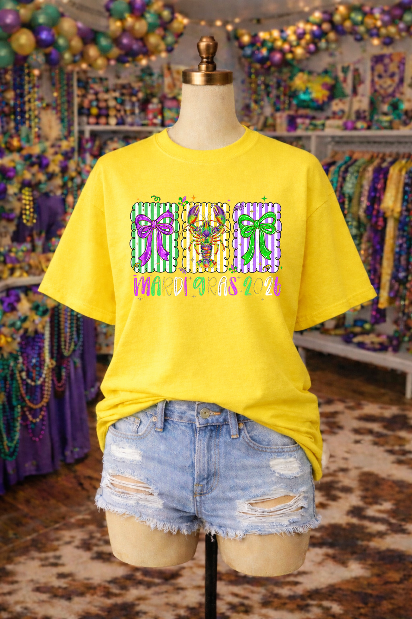 Mardi Gras 2026 Doodle Squares