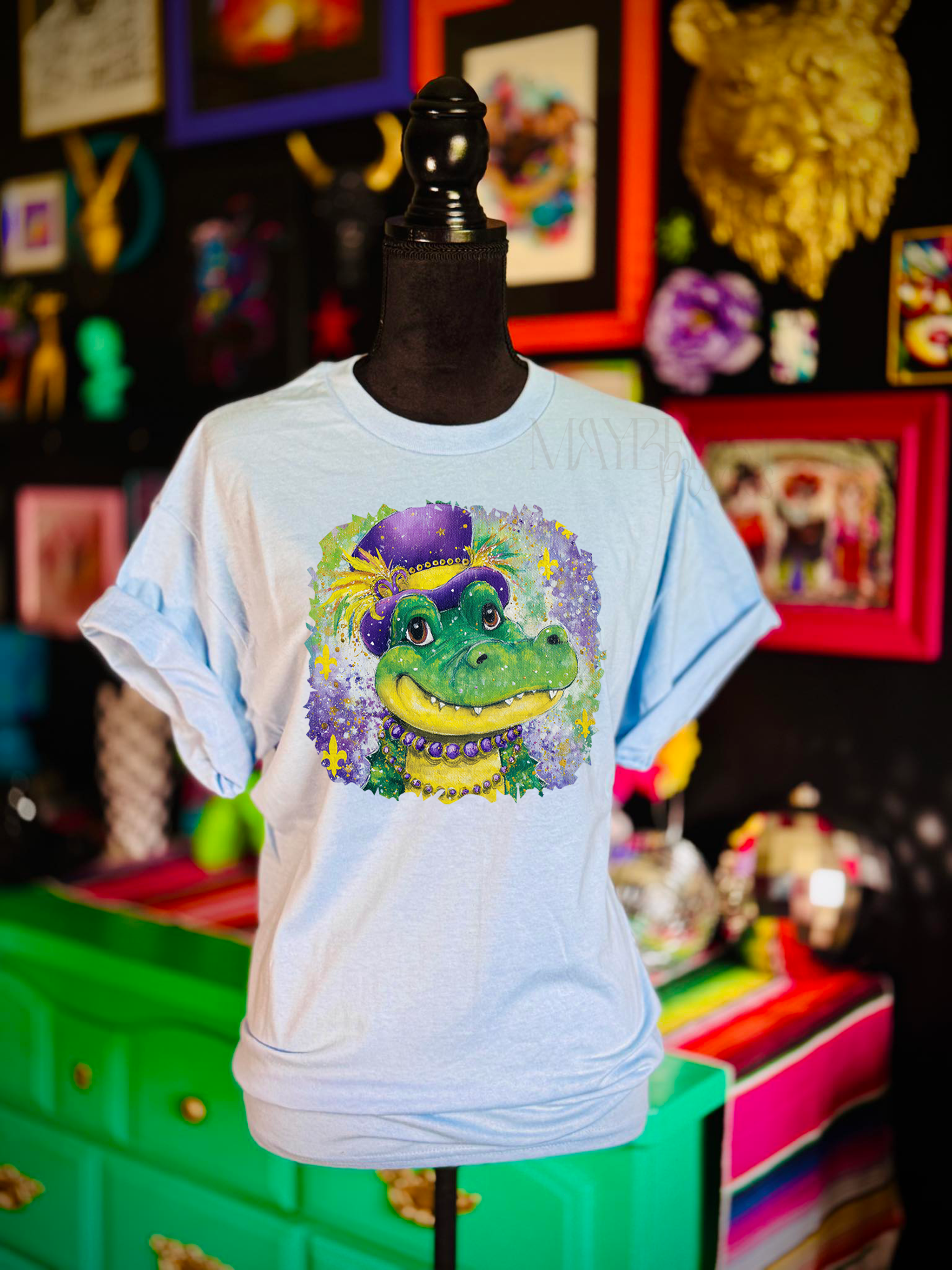 Cute Mardi Gras Gator